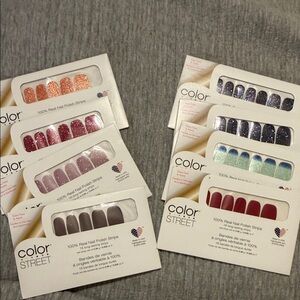 Color Street Glitter and Solid Nail Strips Collection